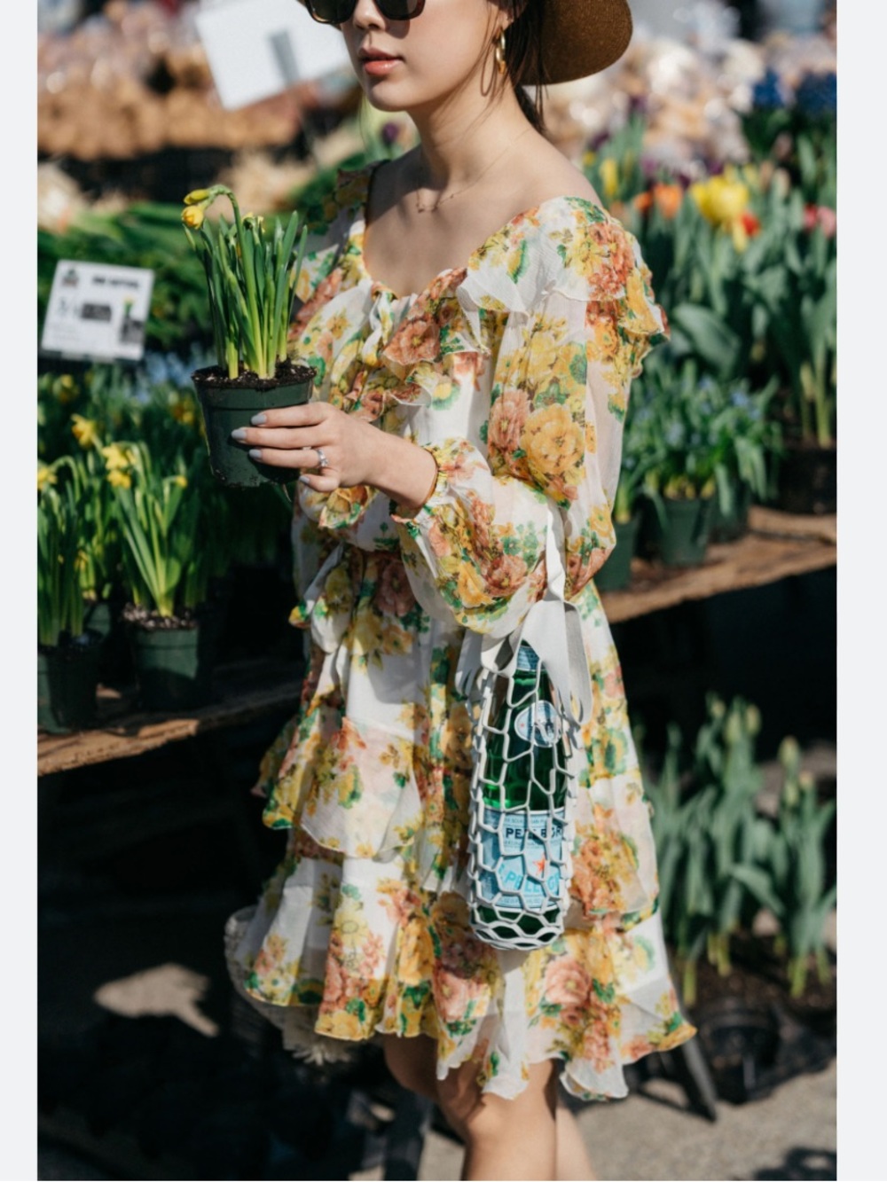 Zimmermann | Mae frilled billow 100%‎ silk dress